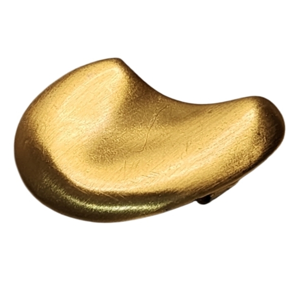 Vintage 80s Luxurious Gold Plated Belt Buckle - Picture 1 of 6